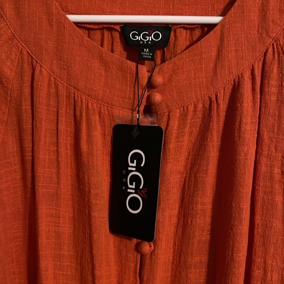 🌹NWT:GIGIO PUMPKIN PEASENT BUTTON DOWN ROMPER - Picture 7 of 10